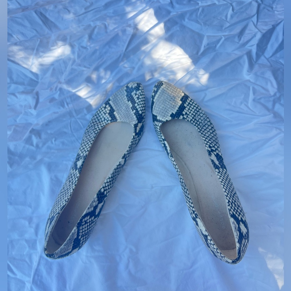 Reptile print flats super sexy and in trend right now